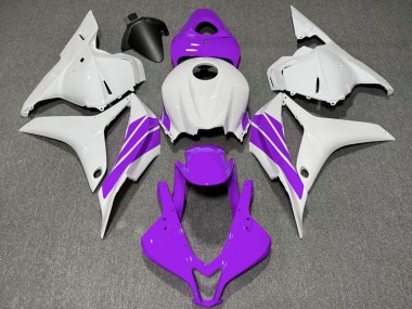 Blanc Violet Bande Carénage Moto Honda CBR600RR 2009-2012 Pas Chère