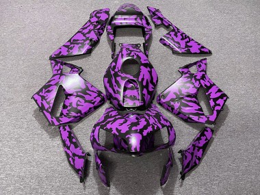 Violet Noir Camouflage Carénage Moto Honda CBR600RR 2003-2004 Pas Chère