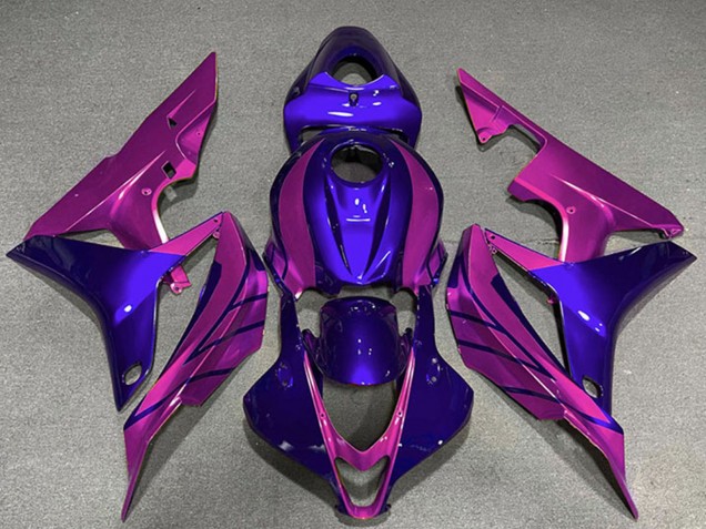 Bleu Rose Carénage Moto Honda CBR600RR 2007-2008