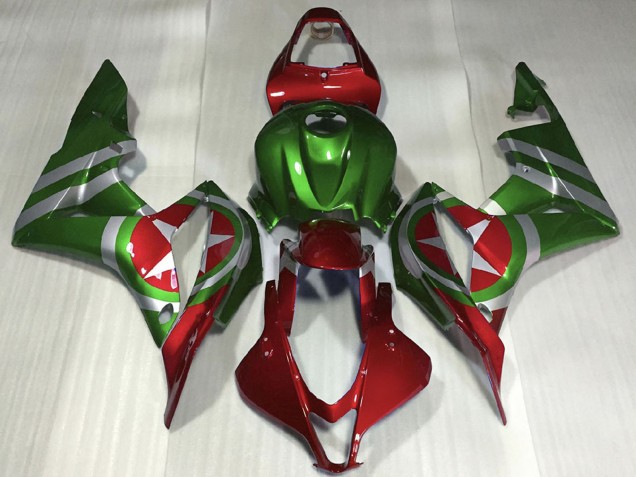 Rouge Vert Captain America Carénage Moto Honda CBR600RR 2007-2008