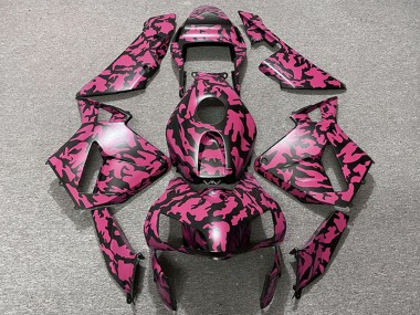Rouge Noir Camouflage Carénage Moto Honda CBR600RR 2003-2004 Pas Chère