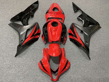 Gris Rouge Noir Brillant OEM Style Carénage Moto Honda CBR600RR 2007-2008 Pas Chère