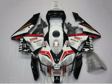 Blanc Rouge Noir Brillant Playboy Carénage Moto Honda CBR600RR 2003-2004 Pas Chère