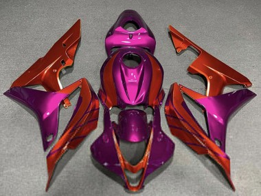 Violet Rouge Carénage Moto Honda CBR600RR 2007-2008 Pas Chère