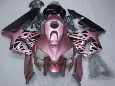 Rose Rose Flamme Carénage Moto Honda CBR600RR 2005-2006 Pas Chère