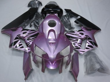 Rose Violet Flamme Carénage Moto Honda CBR600RR 2005-2006 Pas Chère