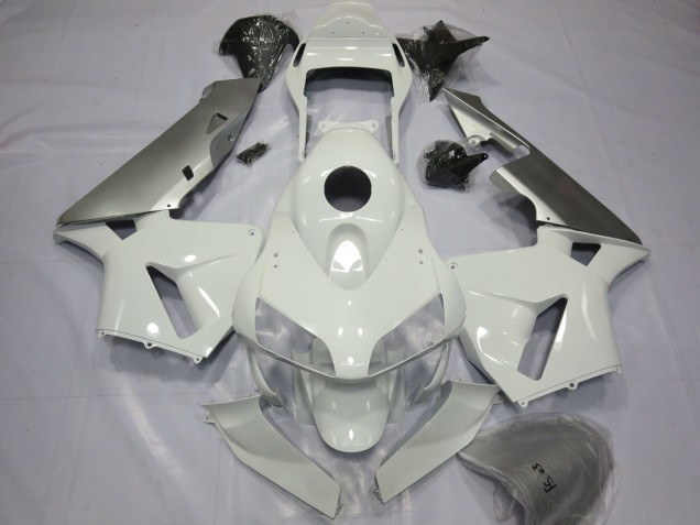 Argent Blanc Carénage Moto Honda CBR600RR 2003-2004
