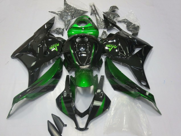 Vert Noir Brillant Carénage Moto Honda CBR600RR 2009-2012