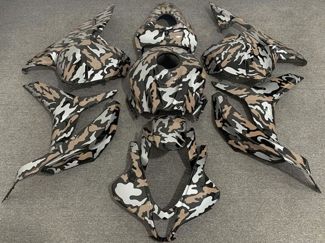 Tan Argent Camouflage Carénage Moto Honda CBR600RR 2009-2012