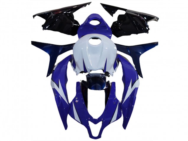 Blanc Bleu Noir Brillant Carénage Moto Honda CBR600RR 2009-2012