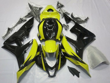Jaune Noir Brillant OEM Style Carénage Moto Honda CBR600RR 2007-2008 Pas Chère