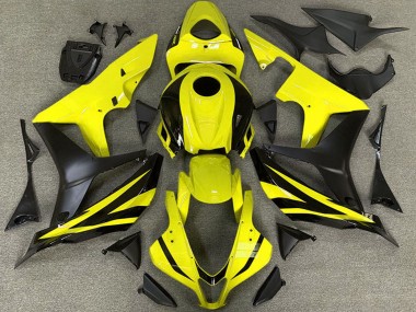 Jaune Noir Mat OEM Style Carénage Moto Honda CBR600RR 2007-2008 Pas Chère