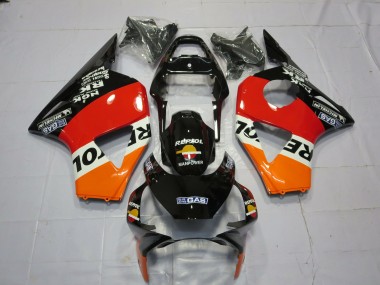 Orange Blanc Rouge Noir Repsol Carénage Moto Honda CBR954RR 2002-2003 Pas Chère
