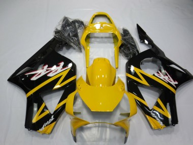 Jaune Noir Brillant Carénage Moto Honda CBR954RR 2002-2003 Pas Chère