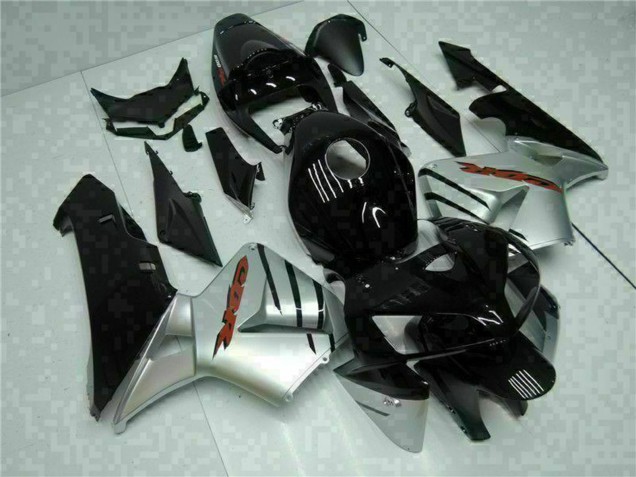 Noir Brillant Argent Carénage Moto Honda CBR600RR 2005-2006