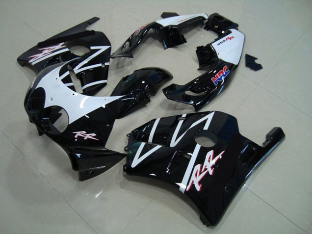 Blanc Noir Brillant HRC Carénage Moto Honda CBR250RR 1990-1998