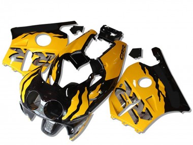 Jaune Noir Brillant RR Carénage Moto Honda CBR250RR 1990-1998 Pas Chère