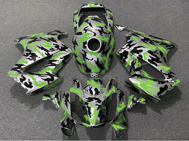 Vert Camouflage Carénage Moto Honda VFR 800 2002-2013