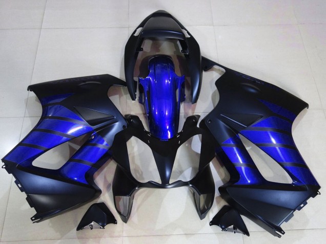 Bleu Brillant Bleu Mat Noir Mat Carénage Moto Honda VFR 800 2002-2013