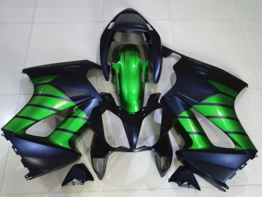 Vert Noir Mat Carénage Moto Honda VFR 800 2002-2013 Pas Chère