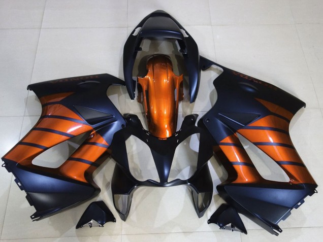Orange Bleu Mat Noir Mat Carénage Moto Honda VFR 800 2002-2013