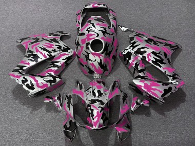 Rose Camouflage Carénage Moto Honda VFR 800 2002-2013 Pas Chère