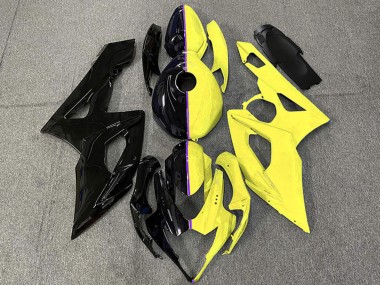 Noir Brillant Jaune Carénage Moto Suzuki GSXR 1000 2005-2006 Pas Chère