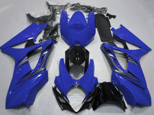 Bleu Noir Brillant OEM Style Carénage Moto Suzuki GSXR 1000 2007-2008