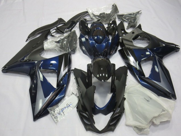Bleu Argent Noir Carénage Moto Suzuki GSXR 1000 2009-2016