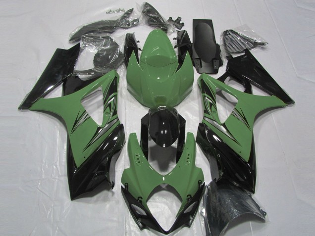 Vert Forêt Noir Brillant Carénage Moto Suzuki GSXR 1000 2007-2008