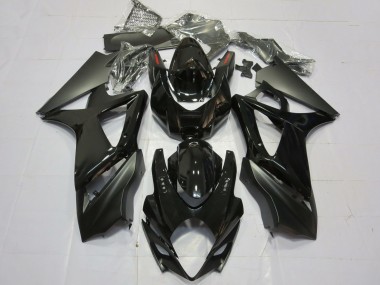 Noir Brillant Noir Mat Plaine Carénage Moto Suzuki GSXR 1000 2007-2008 Pas Chère