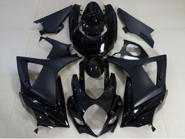 Noir Brillant Noir Mat Carénages Moto Suzuki GSXR 1000 2007-2008 Pas Chère