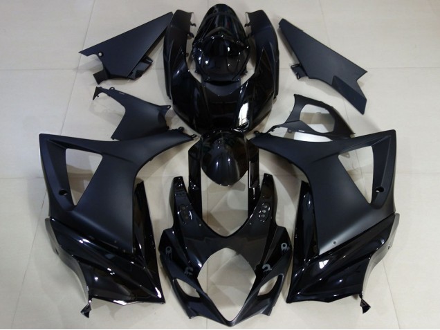 Noir Brillant Noir Mat Carénages Moto Suzuki GSXR 1000 2007-2008