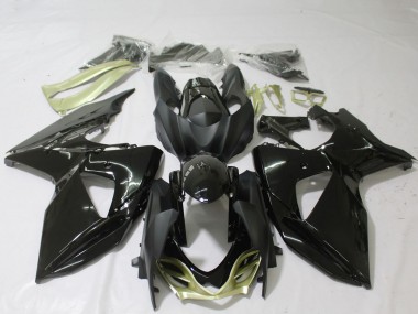 Noir Brillant Argent Carénage Moto Suzuki GSXR 1000 2009-2016 Pas Chère