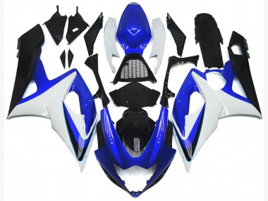 Blanc Rouge Bleu Jaune Carénages Moto Suzuki GSXR 1000 2005-2006 Pas Chère