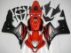 Rouge Noir Mat Décalque Carénage Moto Honda CBR600RR 2007-2008