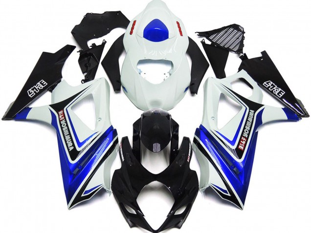 Blanc Bleu Noir OEM Style Carénage Moto Suzuki GSXR 1000 2007-2008
