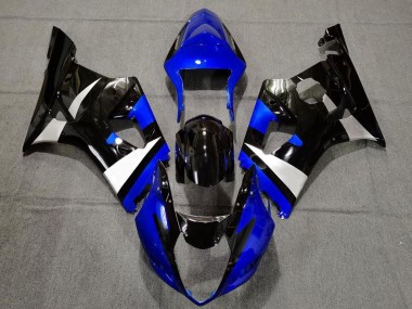 Bleu Blanc Noir Brillant Carénage Moto Suzuki GSXR 1000 2003-2004 Pas Chère