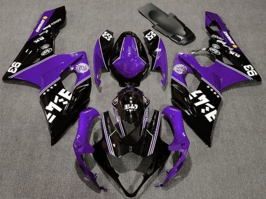 Violet Noir Brillant Blanc Carénage Moto Suzuki GSXR 1000 2005-2006 Pas Chère