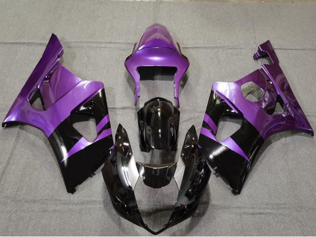 Violet Noir Brillant Carénage Moto Suzuki GSXR 1000 2003-2004