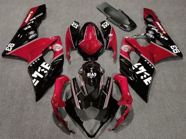 Rouge Noir Brillant Blanc Carénage Moto Suzuki GSXR 1000 2005-2006 Pas Chère