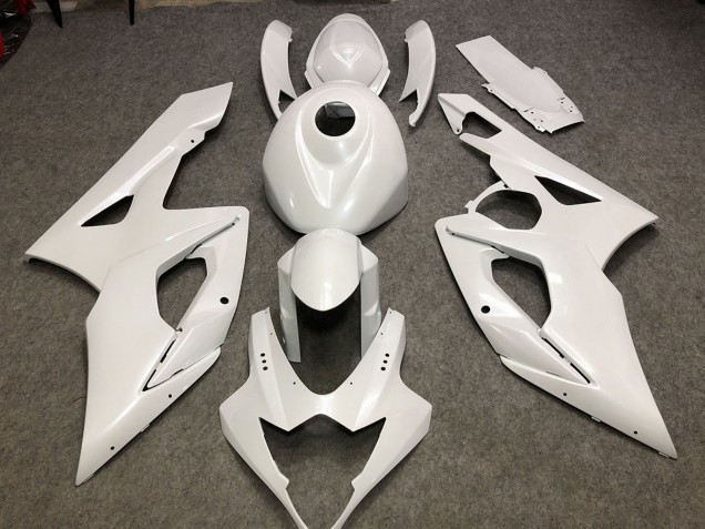 Blanc Brillant Plaine Carénage Moto Suzuki GSXR 1000 2005-2006