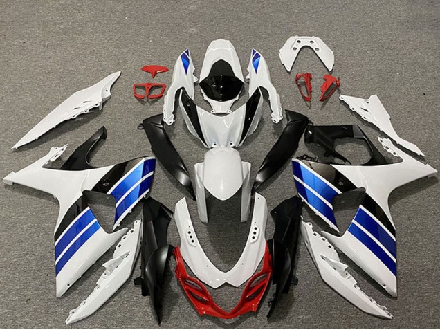 Blanc Bleu Rouge Noir Carénage Moto Suzuki GSXR 1000 2009-2016