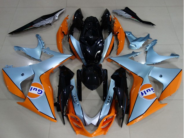 Bleu Clair Orange Noir Gulf Carénage Moto Suzuki GSXR 1000 2009-2016