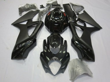 Noir Brillant Noir Mat Carénage Moto Suzuki GSXR 1000 2007-2008 Pas Chère