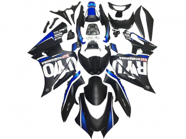 Noir Mat Bleu Carénage Moto Suzuki GSXR 1000 2017-2024