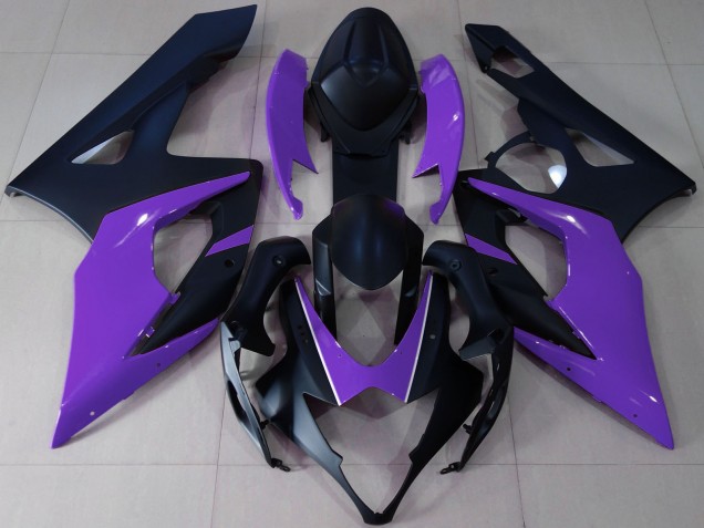 Noir Mat Violet Carénage Moto Suzuki GSXR 1000 2005-2006