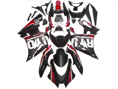 Noir Mat Rouge Carénage Moto ABS Suzuki GSXR 1000 2017-2024 Pas Chère