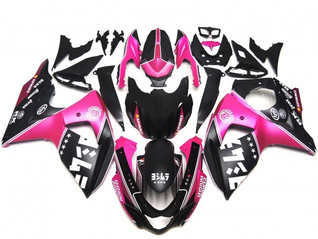 Rose Noir Carénage Moto Suzuki GSXR 1000 2009-2016