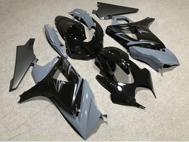 Nardo Gris Noir Brillant OEM Style Carénage Moto Suzuki GSXR 1000 2007-2008 Pas Chère